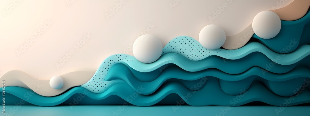 Poster mesmerizing azure digital pulses undulating across a mysterious monochrome landscape conveying the h
