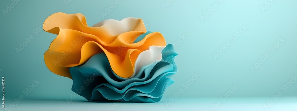 Poster mesmerizing azure digital streams abstract data patterns flowing energy visualizations