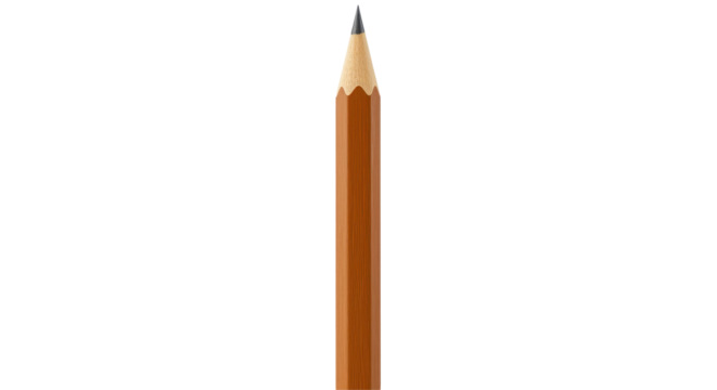 Isolated Wooden Pencil