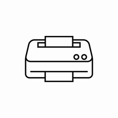 Office printer icon vector sign