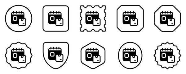 Editable package delivery schedule vector icon. Shipping, delivery, e-commerce, logistics. Part of a big icon set family. Perfect for web and app interfaces, presentations, infographics, etc