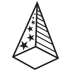 geometric triangle icon