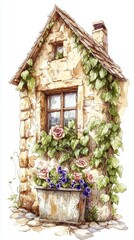 Secret Garden Window, Window boxes with flowers