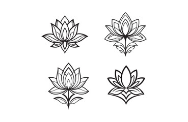 Fototapeta premium Beautiful Floral Shapes Nature Illustration
