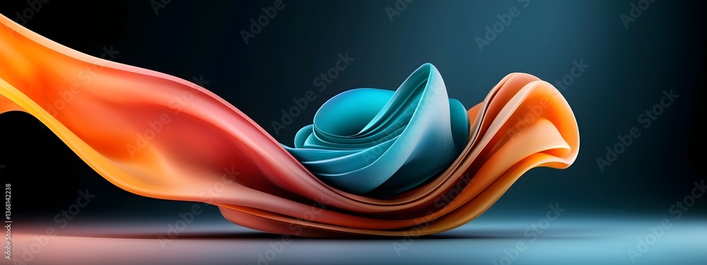 Poster surging azure digital pulses undulating across a monochrome realm