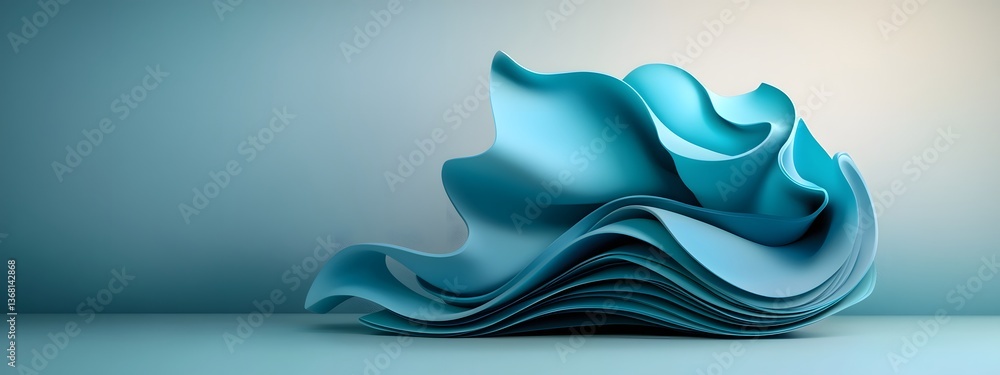 Poster surging sapphire digital currents flowing through a minimalist monochrome void depicting the constan
