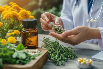 A Naturopath Discussing Herbal Medicine with a Patient: Personalized Natural Healing