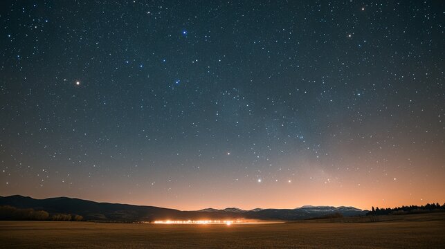 Seven planets align in a glowing arc, inspiring celestial wonder and cosmic harmony.