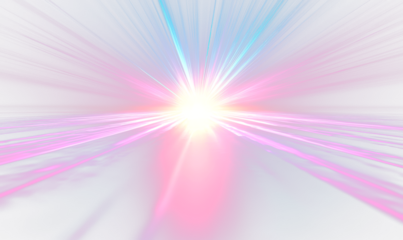 Vibrant Retro Sunbeams with Pastel Light Gradients Isolate on Transparent Background, cutout, png