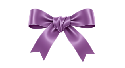 A Plush Lavender Velvet Ribbon, Tied Into a Loosely Cascading Knot