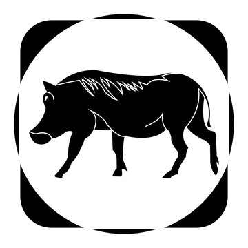 recommend clip art:  wild boar icon