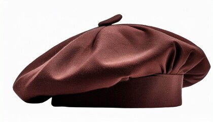 beret hat isolated on a transparent or white background