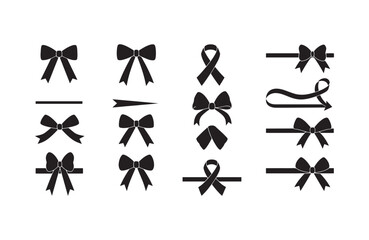Elegant Bow Ribbon Design Bundle