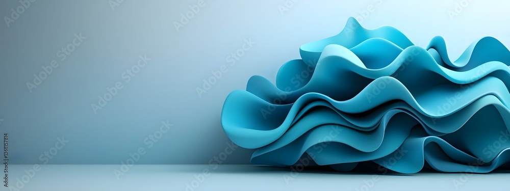 Poster alluring cascading digital waves traversing a minimalist dark and white expanse serene and mesmerizi