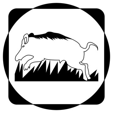 recommend clip art:  wild boar icon