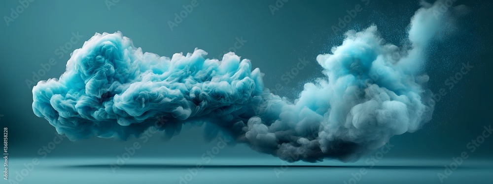 Poster boundless digital waves a glitch inspired of the creative realm capturing the flowing pulsing dynami