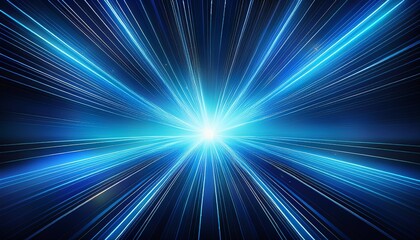 Obraz premium blue light burst explosion for background