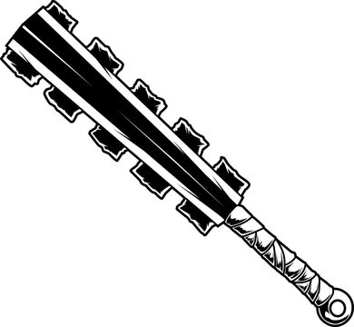 Macuahuitl, antike aztekische Schlagwaffe mit scharfen Obsidian-Klingen &ndash; kraftvolles Symbol indigener Kriegerkultur.