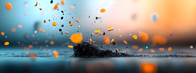 Captivating Sapphire Digital Oscillations   Mesmerizing Technological Motion Landscape in Vivid Monochrome  Pulsing waves of information perpetual technological movement