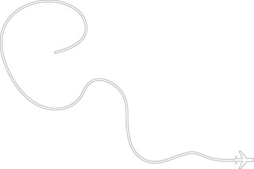 Airplane routes. Tourism and travel