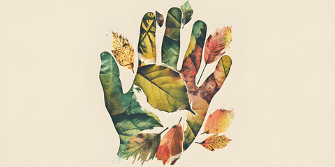 Nature and environment. Creative concept on the topic of nature, ecology and environmental protection, for web and graphic design background cover, environment and ecology wallpaper. © Mrkvica