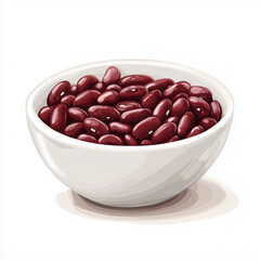 kidney beans isolated on white background

