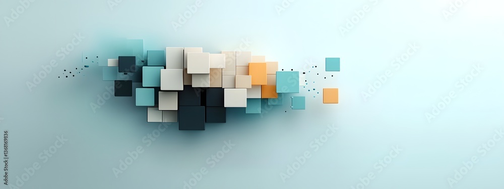Poster ethereal azure data streams cascading over an ultramodern black and white digital plane capturing th