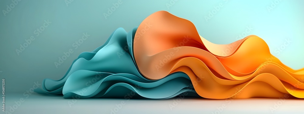 Poster immerse yourself in a captivating digital realm where rippling azure currents undulating generative 