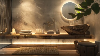 night scene with moon and clouds