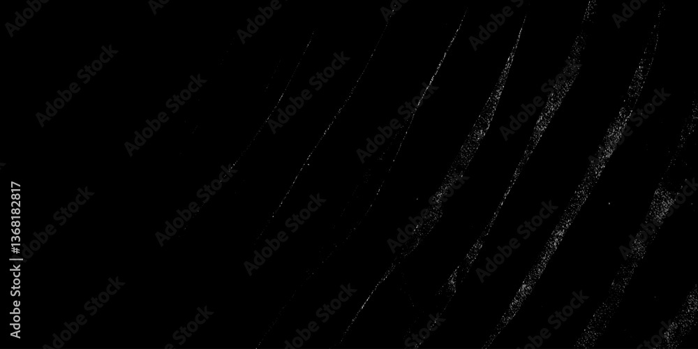 Poster rough pattern with white distress scribbles. black paper vector texture, old overlay bg