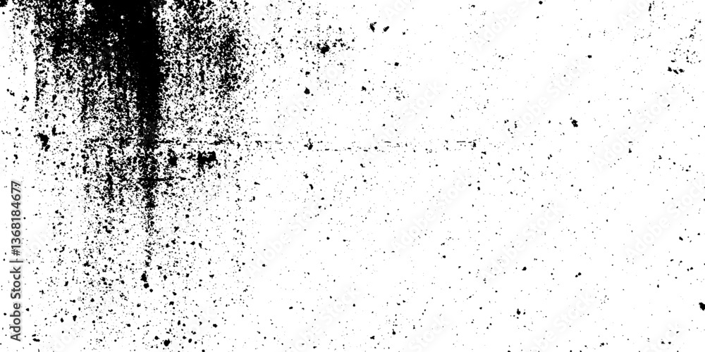 Poster transparent ink splash overlay with grungy edge distortion.