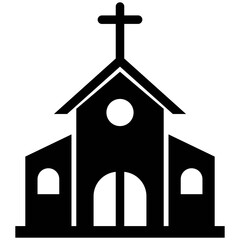 Church, building, christmas icon