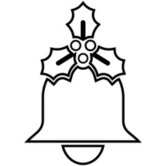 Bell, jingle, jingle bells icon