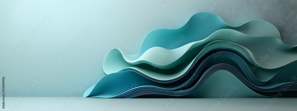 Poster surging azure digital currents flowing dynamically across a stark monochrome landscape embodying the