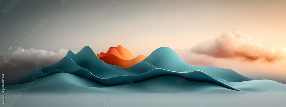 Poster undulating azure digital currents surging across a stark monochrome landscape embodying the boundles