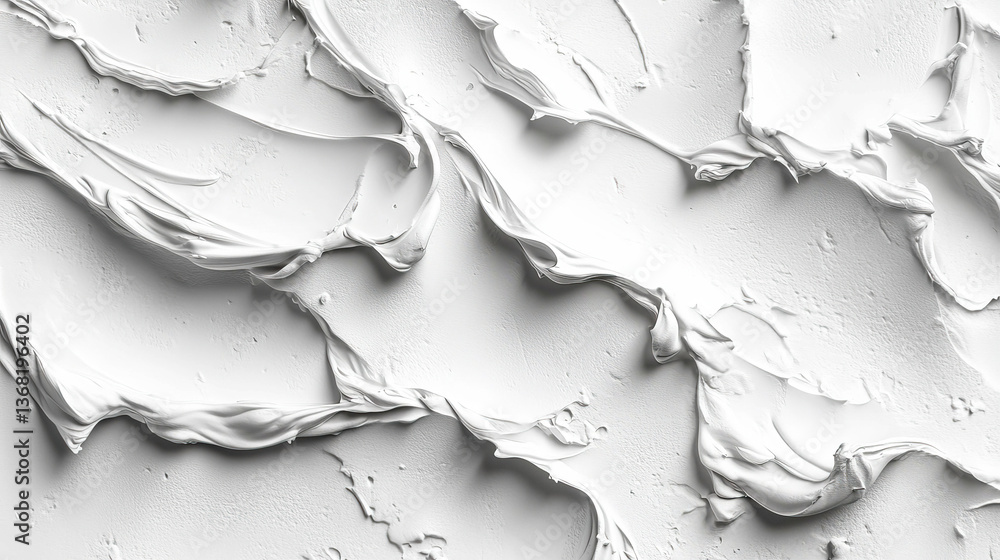 Poster the image is a white background with a white line that looks like paint. the line is very long and h