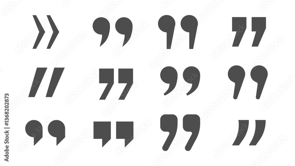 Poster png mark featuring quoted quote icon and sign in vector layout with double speech symbol, dialogue c