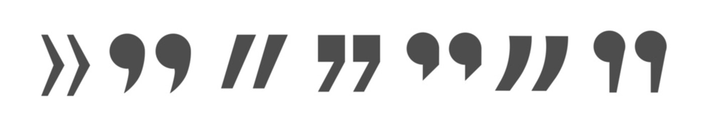 PNG mark of quoted quote icon used in sign vector for double speech symbol, dialogue and concept quoted again, comma in square logotype talk and discussion set, element graphic flat opinion modern 