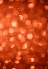 Obraz premium Warm Red Bokeh Abstract Background. AI Generated