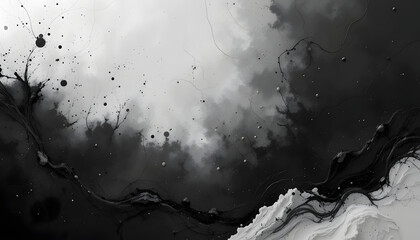 Obraz premium Black minimal background. 