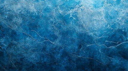 Naklejka premium Abstract blue water surface with intricate patterns and light reflections creating a dynamic texture