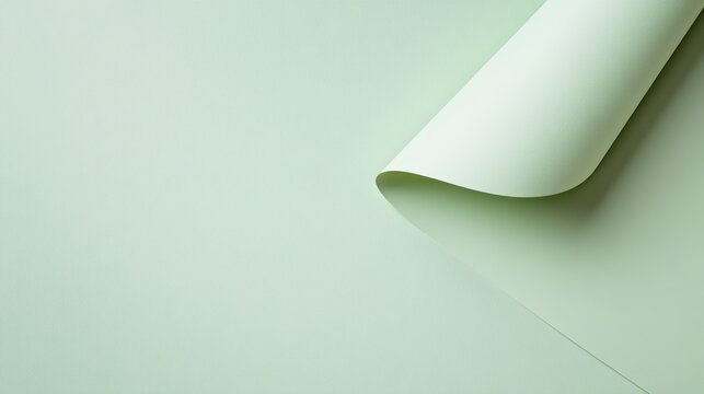 Pastel Green Paper Sheet with Subtle Embossed Texture Resembling High Quality Stationery Material under Enhanced Lighting
