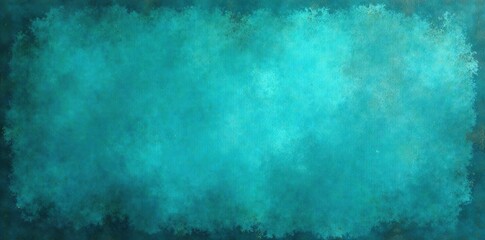 Obraz premium Teal grunge background with distressed texture and abstract elements, vintage, distressed