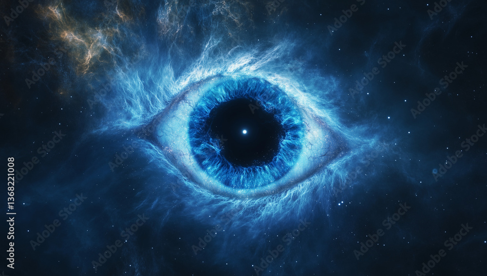 Poster cosmic eye nebula space universe stars galaxy nebula astronomical starry sky deep space space explor
