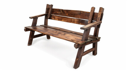 wooden park bench