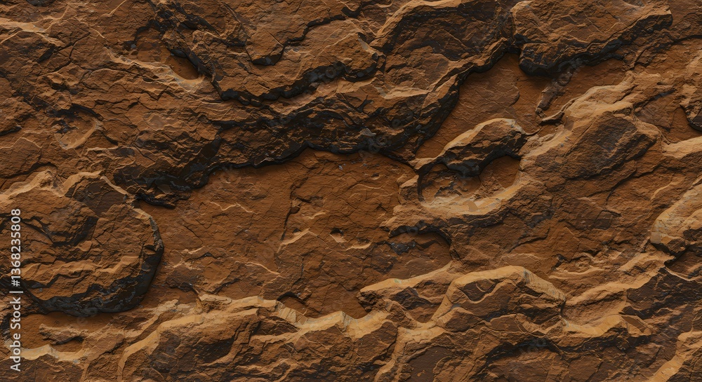 Poster detailed rough rock texture with intricate surface pattern formations