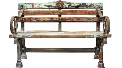Fototapeta premium wooden park bench