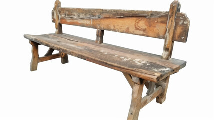 wooden park bench