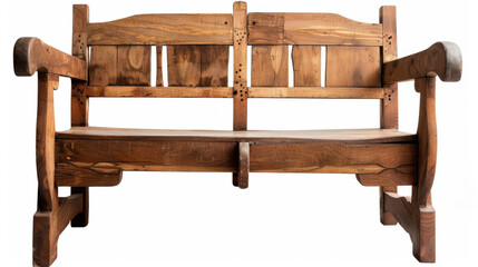 wooden park bench