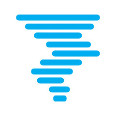 Obraz premium Air storm colored icon